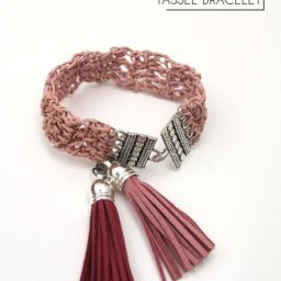 Вязанный крючком браслет: мастер-класс