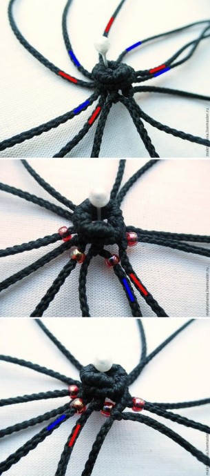 Плетем объемную бусину в технике макраме Плетем объемную бусину в технике макраме