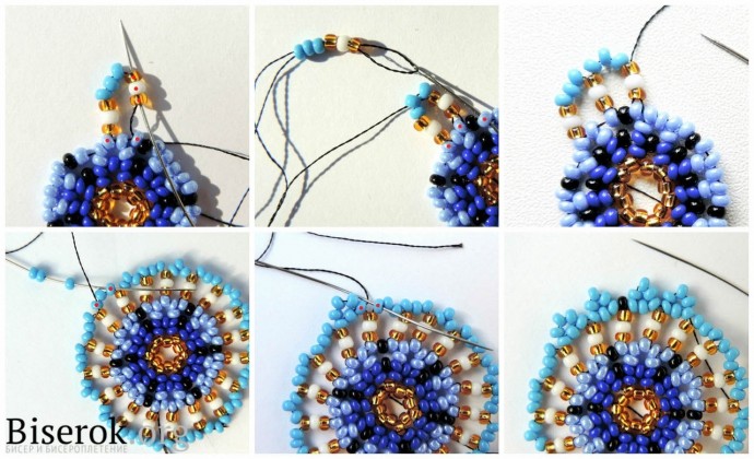 Украшения из крупных ярких кругов