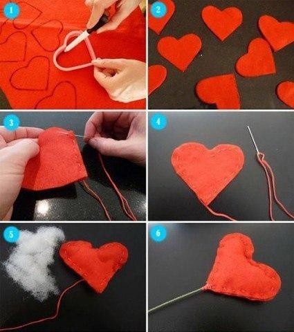 Букет из сердечек Букет из сердечек