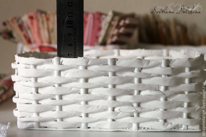 Шьем изящный чехол для корзинки