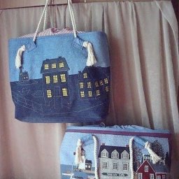 Красивые переделки из старых джинсов