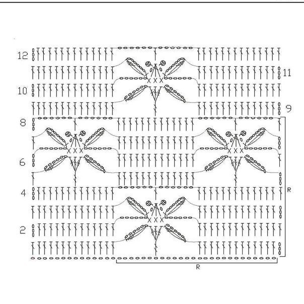 Очень красивые узоры крючком
