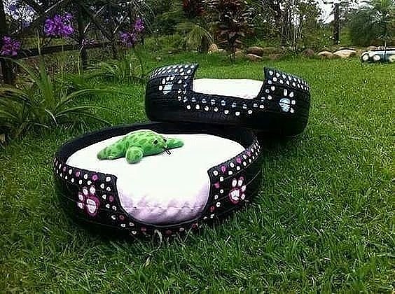 Оригинальные идеи с покрышками