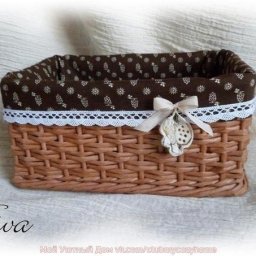 ​Плетение из газет работ на основе трубочек