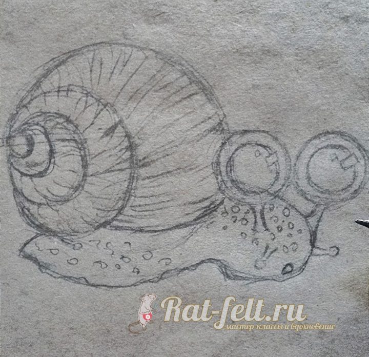 Рисуем улитку