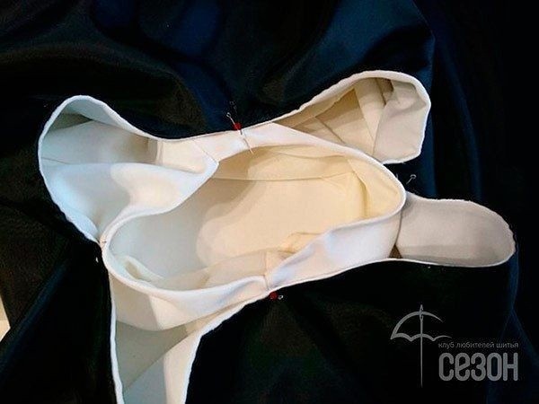 Рукав-волан на основе круга