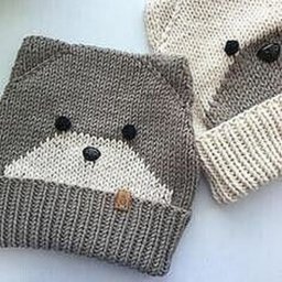 Смешные мордочки для шапок