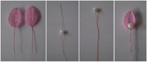 Тюльпаны из бисера