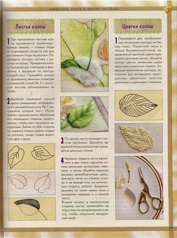 Вышивка сказочно красивых цветочков