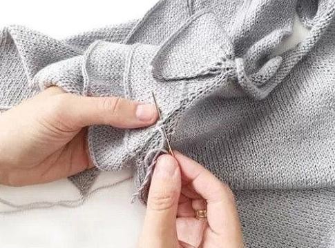 Вязаные воланчики