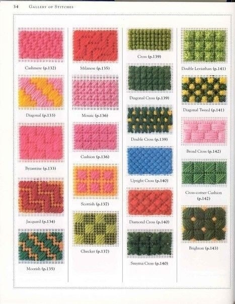 Огромное количество стежков для вышивки