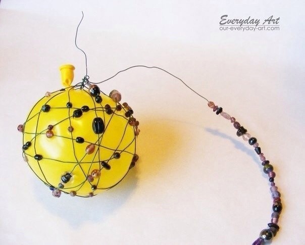 Необычные шарики на елочку: мастер-класс