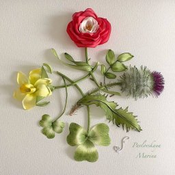 Шикарная вышивка лентами