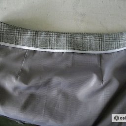 Обработка верхнего среза юбки обтачкой: мастер-класс