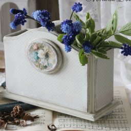 Карандашница в технике картонаж