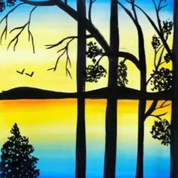 ​Сине-желтый закат