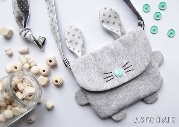 Милая сумочка-зайка: выкройка