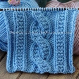 ​Очень красивый узор спицами