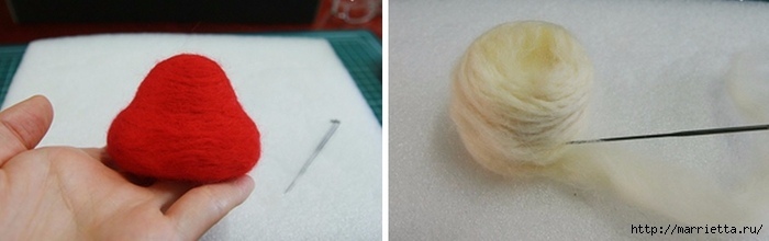 Сказочный домик мухомор в технике валяния