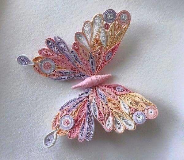 Бабочки в технике квиллинга