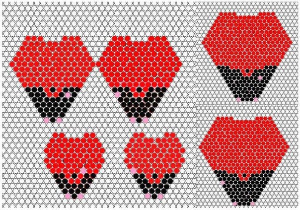 Цветок мака из бисера