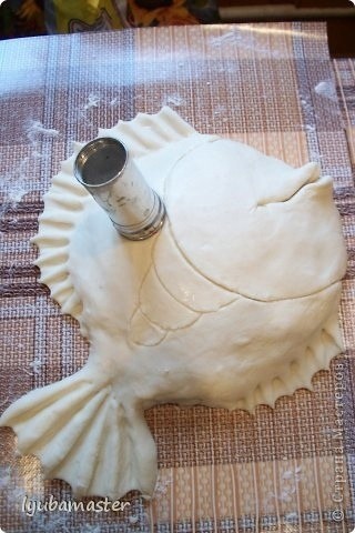 Декоративная рыбка из солёного теста
