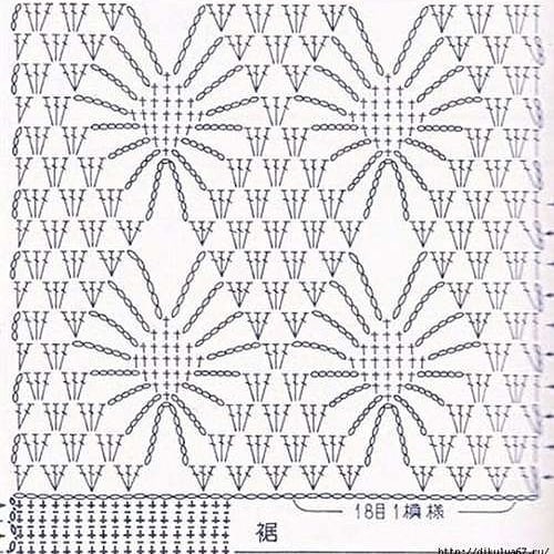 Геометричный ажурный узор