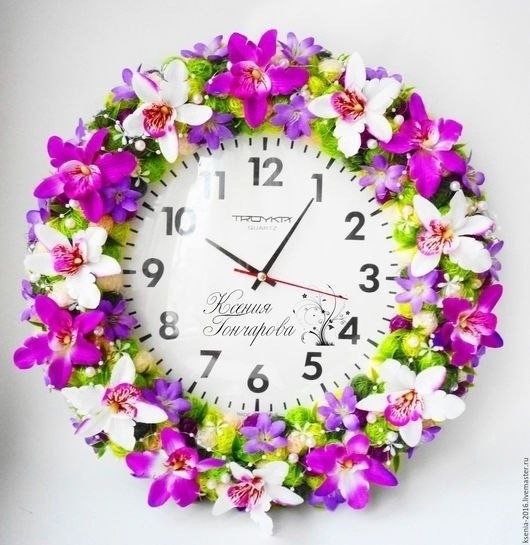Цветочные часики: идеи для вдохновенного творчества,