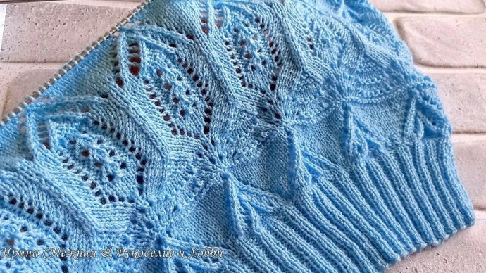 Милый джемпер спицами на весну