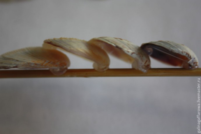 Кораблик из морских ракушек