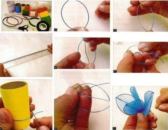 Цветы из капрона Цветы из капрона