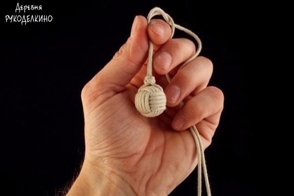 Плетение декоративного узла