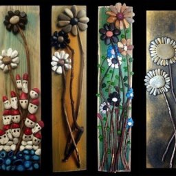 Потрясающие работы из камешков