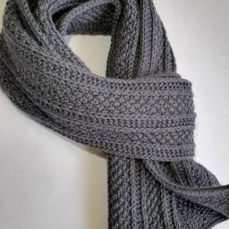 Шарф с благородной вязкой