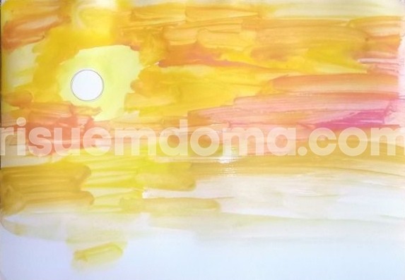 Рисуем пейзаж на закате