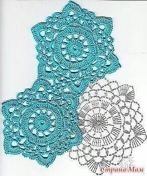 Красивые мотивы крючком