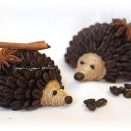 Ароматные кофейные ёжики: мастер-класс