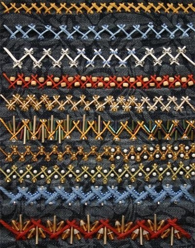 Ручные декоративные стежки