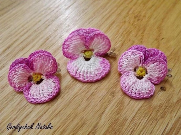 Разноцветные анютины глазки