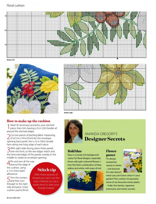 Летняя цветочная вышивка подушки Летняя цветочная вышивка подушки