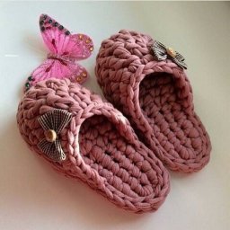 ​Вязаные тапочки