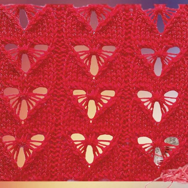 Невероятно красивый узор спицами