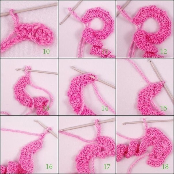 Розочка крючком: мастер-класс