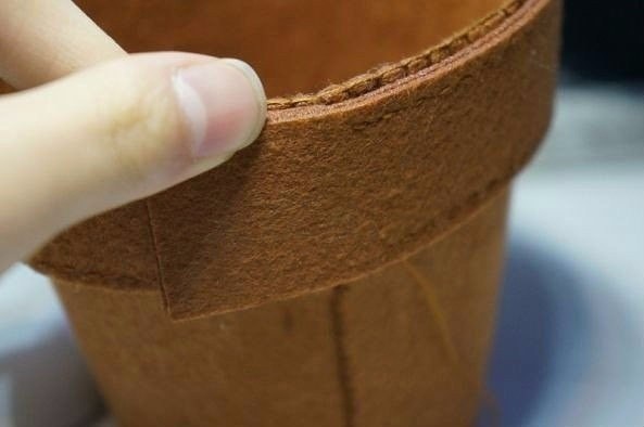 Горшочек с ромашками из фетра