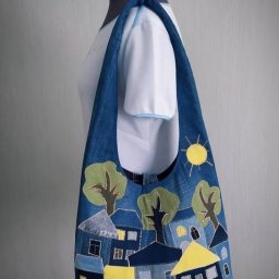 ​Идеи джинсовых сумок с аппликациями