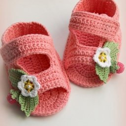 Тапочки с цветком