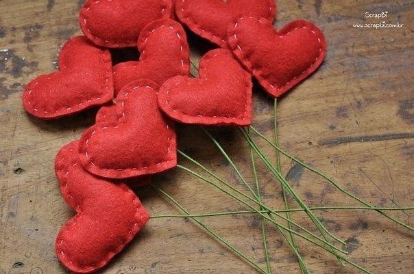 Букет из сердечек Букет из сердечек