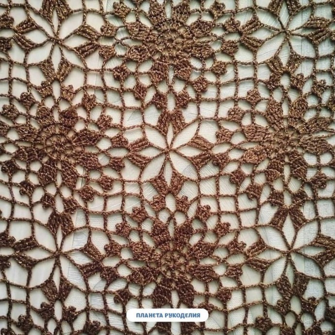 Нежный ажурный мотив крючком Нежный ажурный мотив крючком