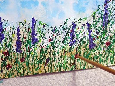 Рисуем полевые цветы в простой технике
